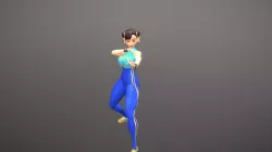 Chun-li for test of rig, material and normal