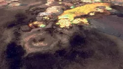 Dallol volcano,lake,crater,landscape,mountain