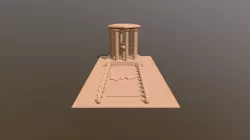 Doric Pillar Scene