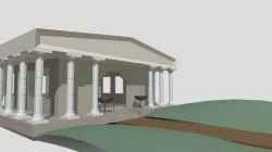 Doric Pillar Scene