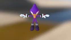 Espio T-Pose Character Sonic Fan Art