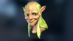 Fantasy Elf Head - Character Concept