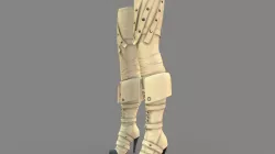 Fashion Leather Thigh High Heels Pirate Boots
