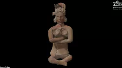 Figure of a seated Man