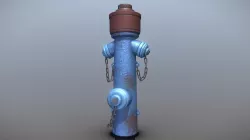 Fire Hydrant VAG Version 2 (Low-Poly) Rusty (1)