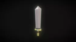 First time using blender, Shiny Sword!