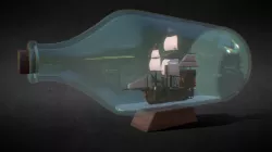 ( FREE ) Ship in a bottle