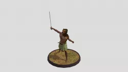 full with pose lion man model