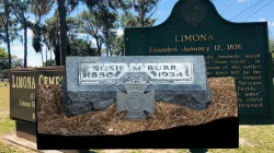 Grave of Susie M. Burr with Maltese Cross