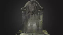 Headstone with Green Man, North Leith Churchyard
