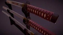Japanese Sword Set - Game Asset