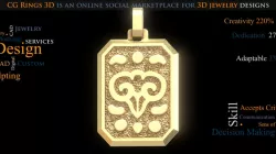 Jewelry.Men's Aries Zodiac Pendant