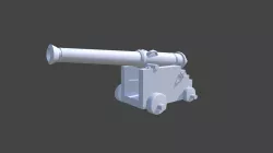 Maceira Julian Cannon, Low Poly Cannon