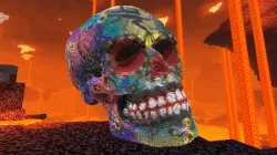 Minecraft Painted Skull Build Schematic