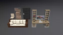 Modern House Interior Props