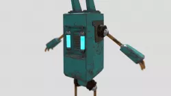 Robot old lowpoly