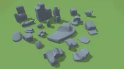 Simple polygon rocks