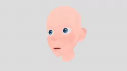 Textured Low Poly Head
