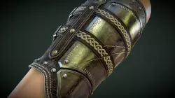 Viking Leather Bracer