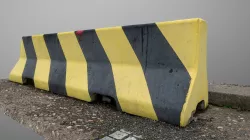 Yellow jersey road barrier