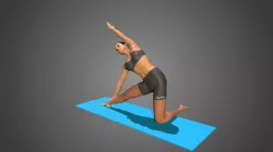 Yoga Pose - Parighasana - locking pose