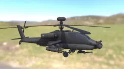 3D model AH-64D Apache