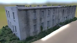 Abandoned Brick Building 3D Scan