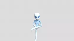 Alien1 Male Sitting Pose2