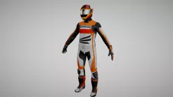 Biker Racing Motorcycle Rider