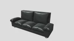 Black Leather Couch