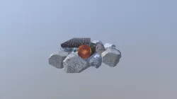 Campire made of stones