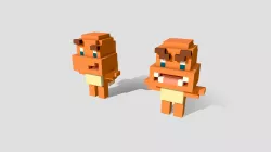 Charmander fan art + Voxel file