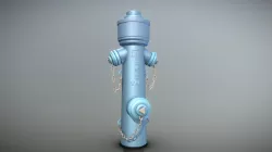 Fire Hydrant VAG Version 2 (Low-Poly)