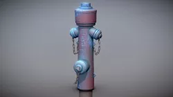 Fire Hydrant VAG Version 2 (Low-Poly) Rusty (2)
