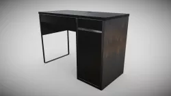 Furniture Desk Ikea Micke with PC compartment