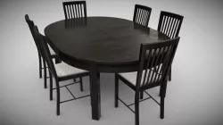 Furniture Dining Set Table and Chairs