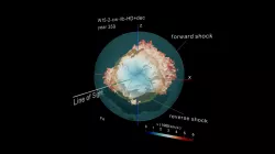 Iron distribution in a Supernova Remnant