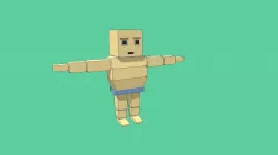 Lowpoly character (Not Rigged)