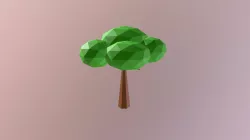 Lowpoly stylized tree