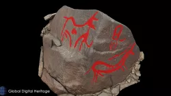 Natural Painted, Petroglyph V3, Khatm al Melaha