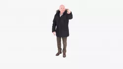 Oldman Pointing