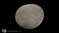 Round stone found Subordán river - SOUVENIR