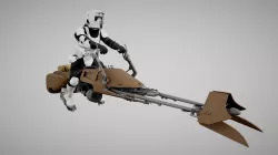 Star Wars Scout trooper with Bike