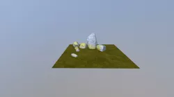 Stone area with grass