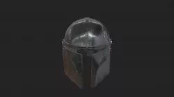 The Mandalorian Damaged Helmet 3D print model