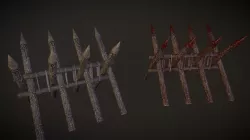 Wooden Spike Wall