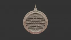 3D CAD Libra Zodiac Constellation Pendant