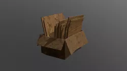 Cardboard Box with Scraps