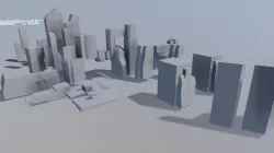 futuristic architecture block 001