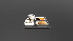 In-flight tray food demo 2